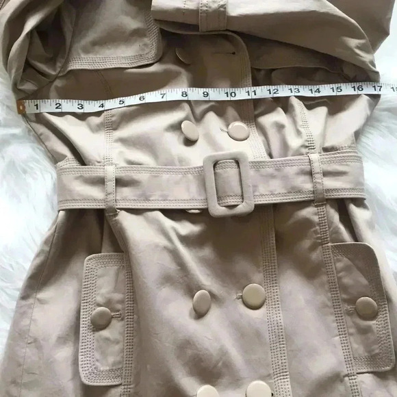 Juicy Couture Belted 3/4 Sleeve Trench Coat - Picture 5 of 7